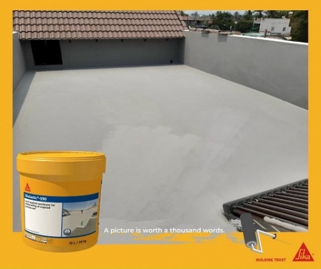 màng chống thấm thi công lỏng gốc PU - Arcylic SIKALASTIC 590