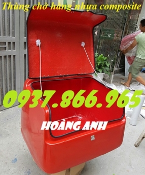 Sản xuất thùng chở hàng nhựa composite tại miền bắc, thùng giao cơm văn phòng có in logo, thùng giao