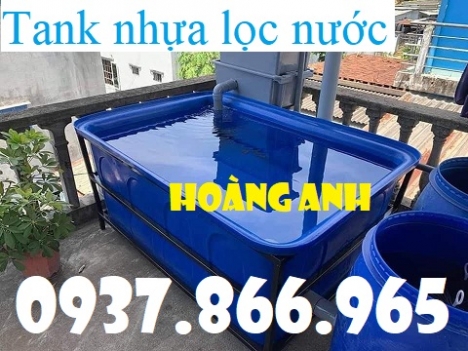 Thùng nhựa hình chữ nhật nuôi tôm,thùng nhựa nuôi cá giống, giá thùng công nghiệp