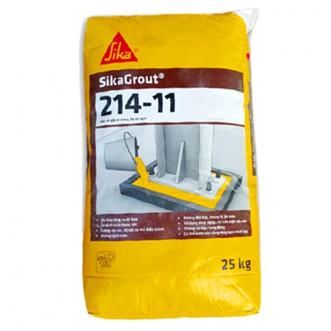 SikaGrout 214-11 (Bao 25kg) - Sika Vữa bù co ngót, rót định vị SIKA THẾ VŨ