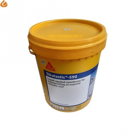 Sikalastic 590 (Thùng 20kg) - Sika Chống thấm sàn mái lộ thiên, không cần đục gạch