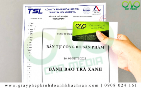 Các bước công bố chất lượng sản phẩm bánh bao trà xanh