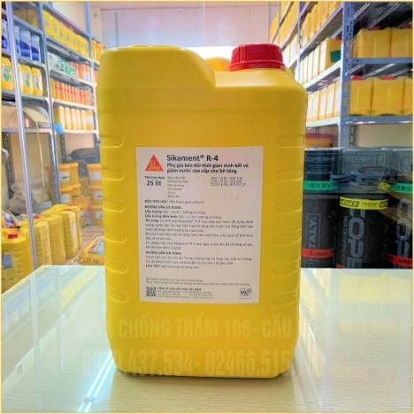 Sikament-1 R4 (Can 25 Lít) Phụ Gia mau đông bê tông SIKA THẾ VŨ