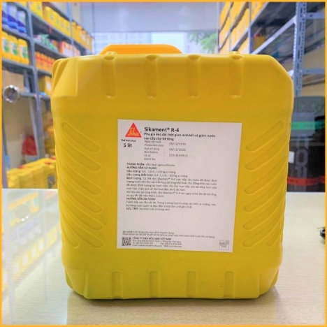 Sikament-1 R4 (Can 5 Lít) Phụ Gia mau đông bê tông SIKA THẾ VŨ