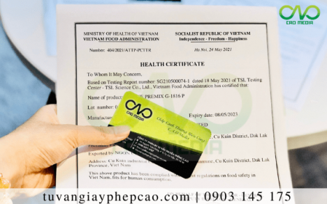 Quy trình xin giấy chứng nhận y tế cho bánh bao mè đen