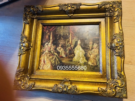 Giao lưu bức tranh sơn dầu decor nhỏ xinh