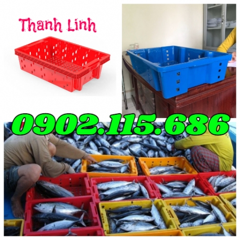 Khay nhựa đựng cá, sóng cá, sóng nhựa HS002, khay đựng cá, rổ đựng cá, sọt đựng cá,