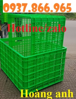 Sọt nhựa rỗng dùng giao hàng nhanh, sóng nhựa có bánh xe, sọt nhựa dùng trong ngành da dày