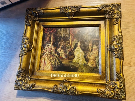 Giao lưu bức tranh sơn dầu decor nhỏ xinh