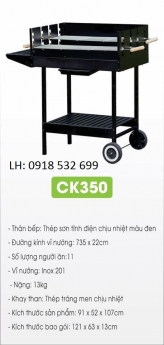Bếp nướng than hoa không khói  CK350