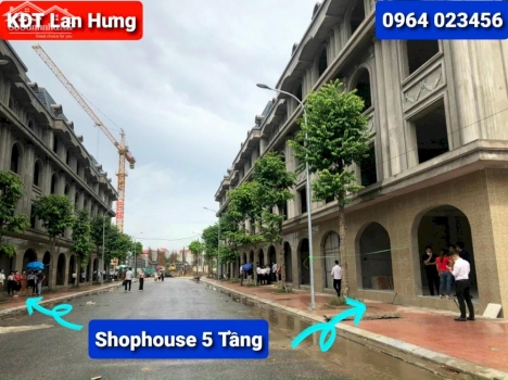 ⭐HOT HIT⭐Nhà Phố Thương Mại 6 Tầng⭐2 Mặt Tiền⭐Mặt Đường 38⭐KĐT Lan Hưng 0964 023456