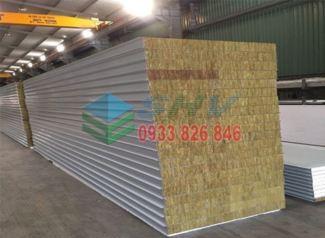 Tôn Panel Rockwool Phẳng Dày 75MM