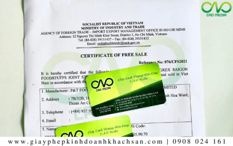 Dịch vụ xin giấy phép lưu hành tự do bánh bao mè đen