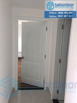 Cửa gỗ công nghiệp HDF phòng ngủ giá chỉ 2.250.000đ/bộ