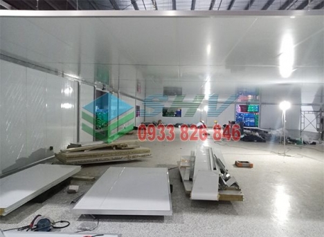Tôn Vách Panel Rockwool Sóng Gân Dày 100MM