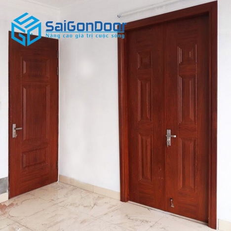 Cửa thép vân gỗ cao cấp tại Saigondoor