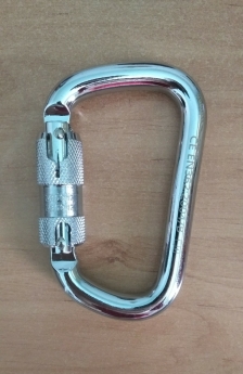 Móc chữ D carabiner liên kết đu dây, leo núi ngoài trời