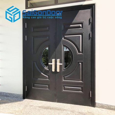 Cửa thép vân gỗ cao cấp tại Saigondoor