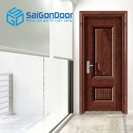 Cửa thép vân gỗ cao cấp tại Saigondoor