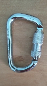 Móc chữ D carabiner liên kết đu dây, leo núi ngoài trời