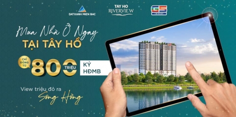 Chỉ 800 triệu, sở hữu ngay căn hộ 3PN chung cư Tây Hồ River View. LH: 0983 816 778