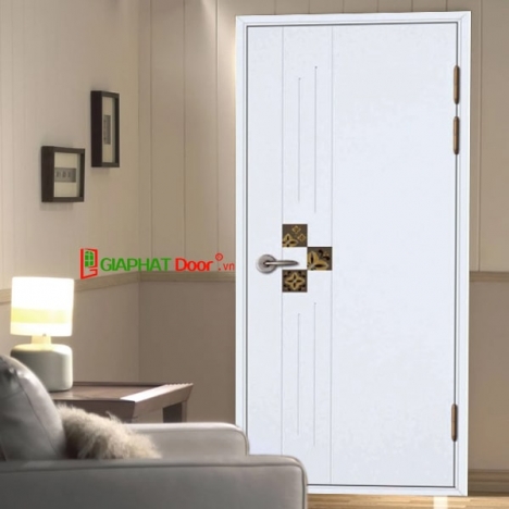 Mẫu Cửa Nhựa Hàn Quốc Phủ Vân Gỗ có Ô Kính giá chỉ từ 3.200.000vnd/bộ