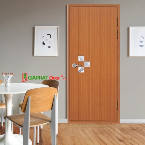 Mẫu Cửa Nhựa Hàn Quốc Phủ Vân Gỗ có Ô Kính giá chỉ từ 3.200.000vnd/bộ