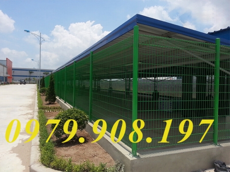 Hàng rào lưới thép chắn sóng, hàng rào sơn tĩnh điện