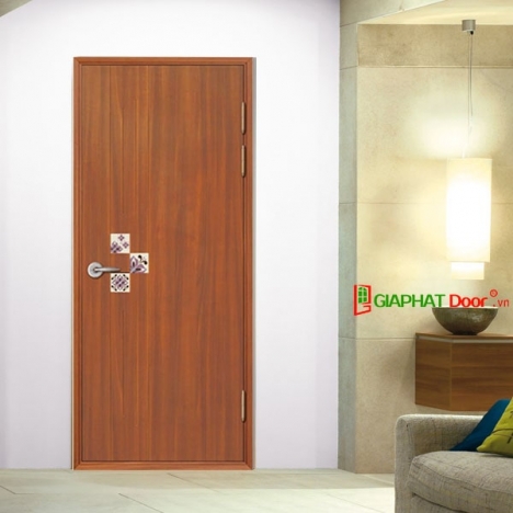 Mẫu Cửa Nhựa Hàn Quốc Phủ Vân Gỗ có Ô Kính giá chỉ từ 3.200.000vnd/bộ