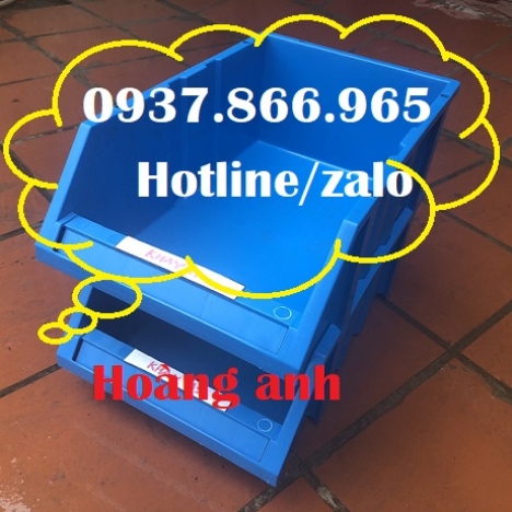 Kệ chứa linh kiện, khay dụng cụ đại, kệ nhựa vát 1 đầu có chân chống tầng