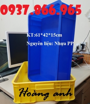 Thùng nhựa công nghiệp, thùng nhựa HS 007, thùng nhựa đặc hình chữ nhật công nghiệp