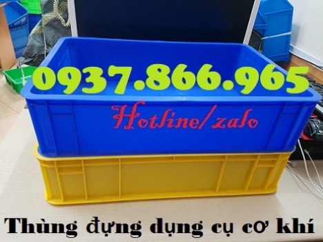 Thùng nhựa công nghiệp, thùng nhựa HS 007, thùng nhựa đặc hình chữ nhật công nghiệp