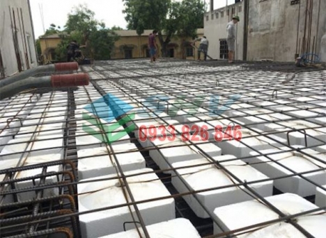 Xốp cứng đôn nền nâng sàn betong