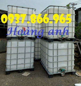 Bồn nhựa màu trắng đã qua sử dụng, tank nhựa cũ, tank nhựa dùng đựng hóa chất