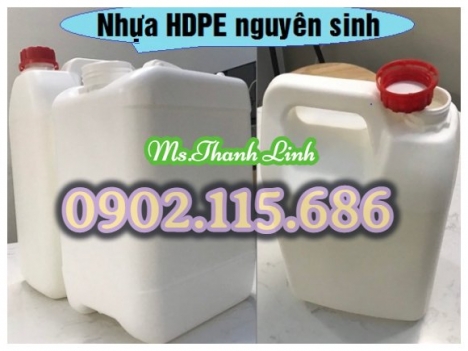 Can nhựa đựng hóa chất, can nhựa, can nhựa 5 lít, can nhựa có garenty, can nhựa trắng 5 lít, can nhự