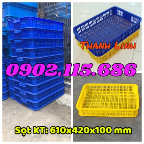 Sóng nhựa rỗng, sọt nhựa hở, sọt nhựa HS010, sọt nhựa công nghiệp, sọt đựng hoa quả, sọt đựng đồ siê