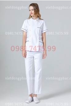 Mẫu  áo y tá nữ đẹp, giá cạnh tranh tại VIỆT ĐỒNG PHỤC