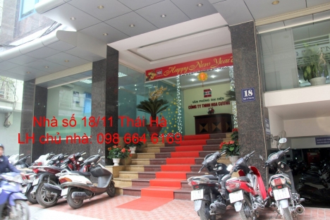 Chủ nhà cho thuê 45m2 văn phòng tại phố Thái Hà. Giá rẻ