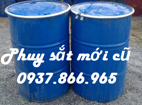 Thùng phuy kín, phuy sắt 220l nắp mở hoàn toàn, giá phuy sắt 220l tại hà nội, phuy sắt cũ