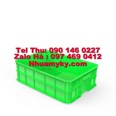 Sóng nhựa hở 1T9 Kích thước 62,6 x 42,4 x 19 cm, Sóng nhựa hở 2T5 Kích thước 62,6 x 42,4 x 25 cm