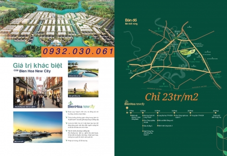 23tr/m2 tại biên hòa new city đồng nai, biệt thự view sông chỉ dành cho giới thượng lưu 0932030061