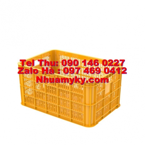 Sóng nhựa hở 1T9 Kích thước 62,6 x 42,4 x 19 cm, Sóng nhựa hở 2T5 Kích thước 62,6 x 42,4 x 25 cm