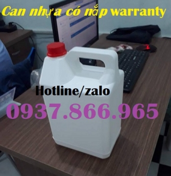 Giá can nhựa 5l có nắp warranty, can nhựa màu trắng, can nhựa giá tốt, can nhựa đựng dung dịch lỏng