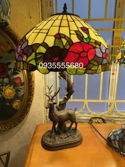 Giao lưu e đèn tiffany hoa dơn chân hươu