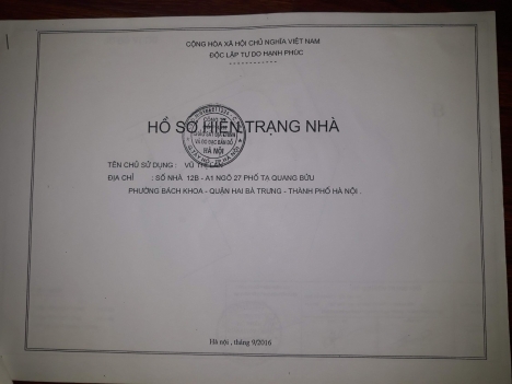 Bán nhà 50m2 số 12B-A1, ngõ 27, tạ quang bửu, bách khoa, hà nội, 4,2 tỷ