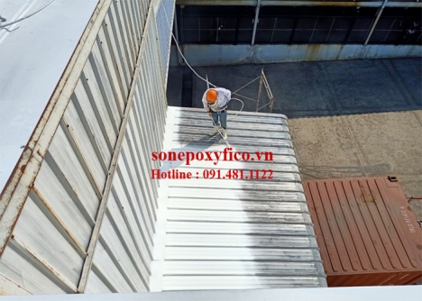 Thi công sơn chống nóng mái tôn tại bình định
