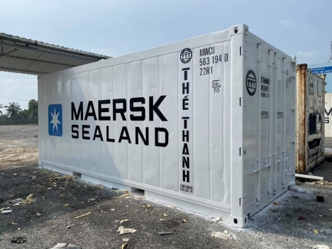 container lạnh 20feet chứa 18 tấn hàng