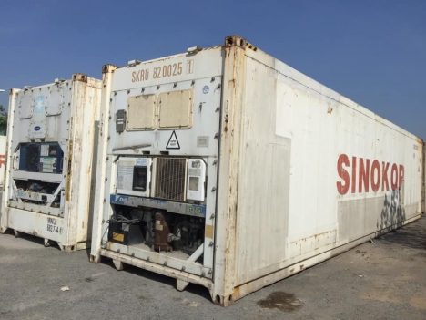 container lạnh 40feet chứa 32 tấn hàng