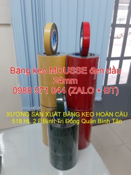 Băng keo mousse xốp đen dầu giá tốt tại xưởng