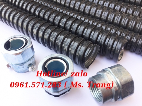 Ống kẽm đàn hồi phi 25 kèm đầu nối vào tủ điện